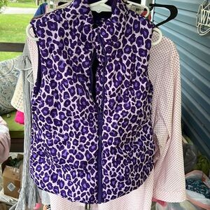 Children’s Place leopard print purple vest